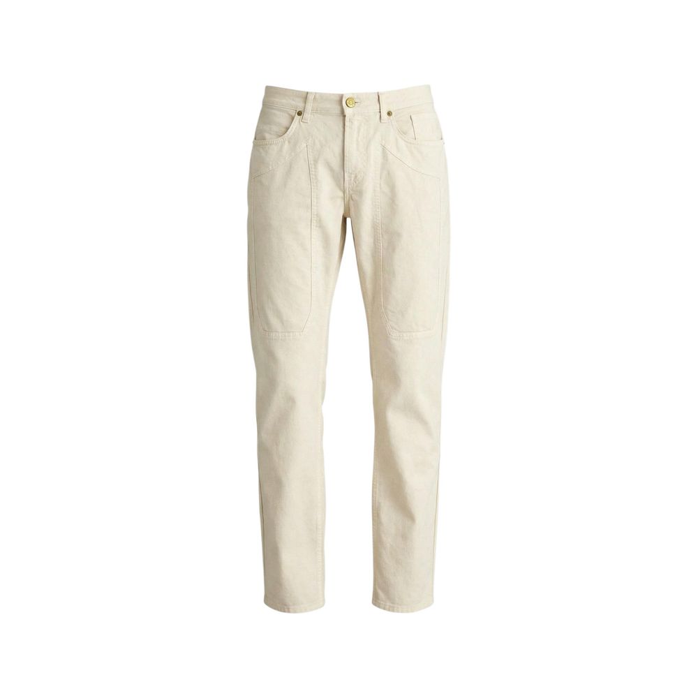 Jeckerson White Elastane Skinny Pants