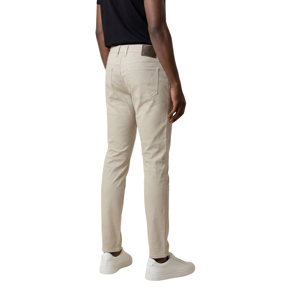 Jeckerson Gray Elastane Skinny Pants