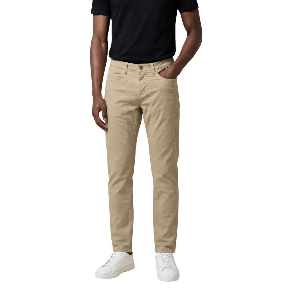 Jeckerson Beige Elastane Skinny Pants