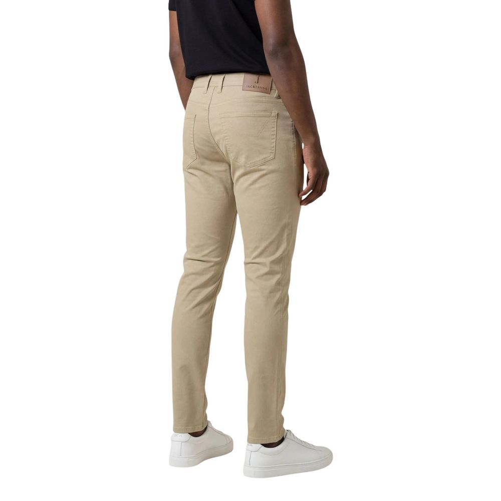 Jeckerson Beige Elastane Skinny Pants