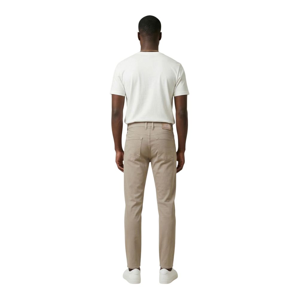 Jeckerson Beige Cotton Skinny Jeans