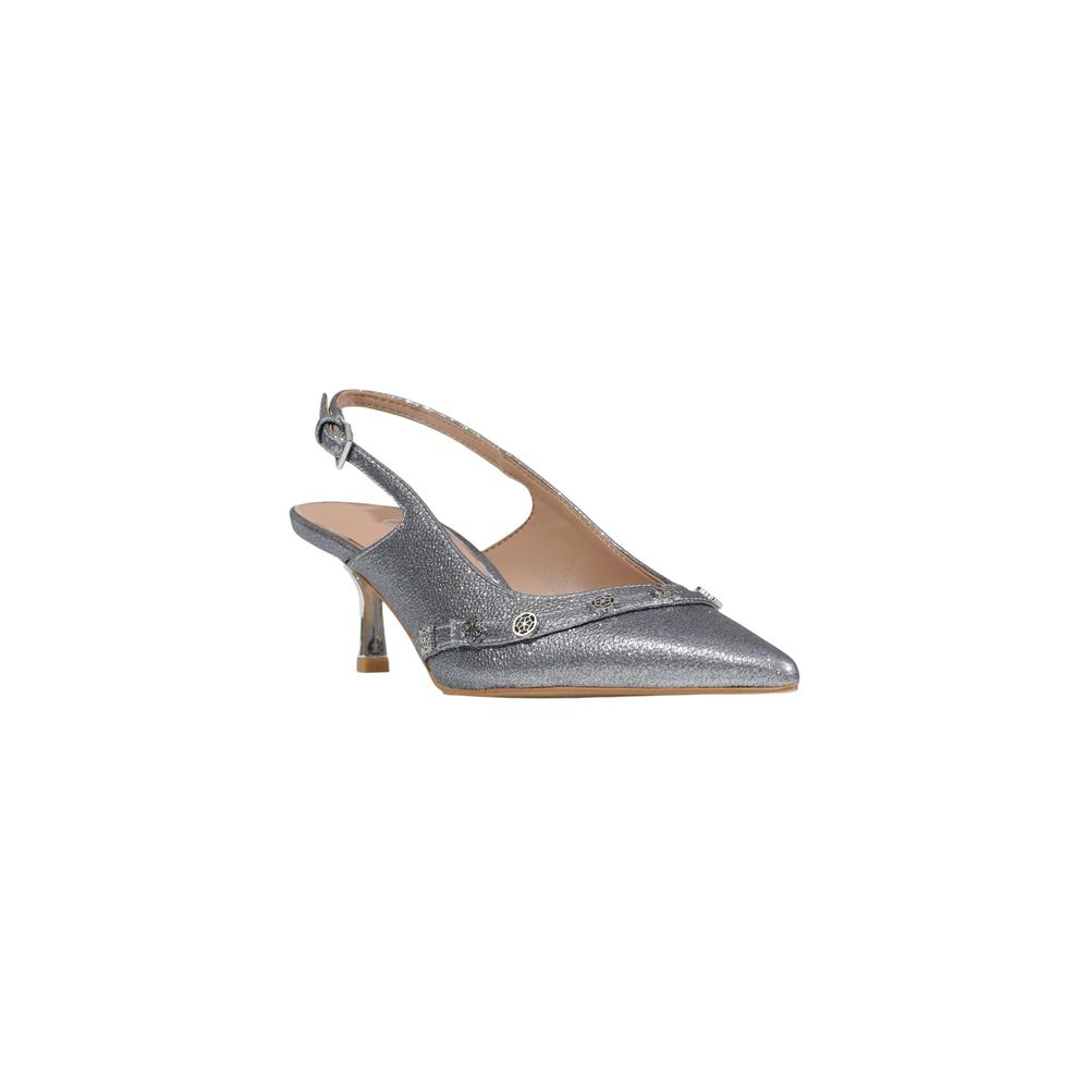 Guess Silver Polyester High Heel Pumps
