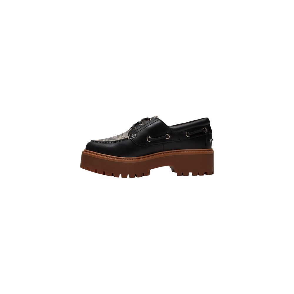 Timberland Black Leather Platform Pumps