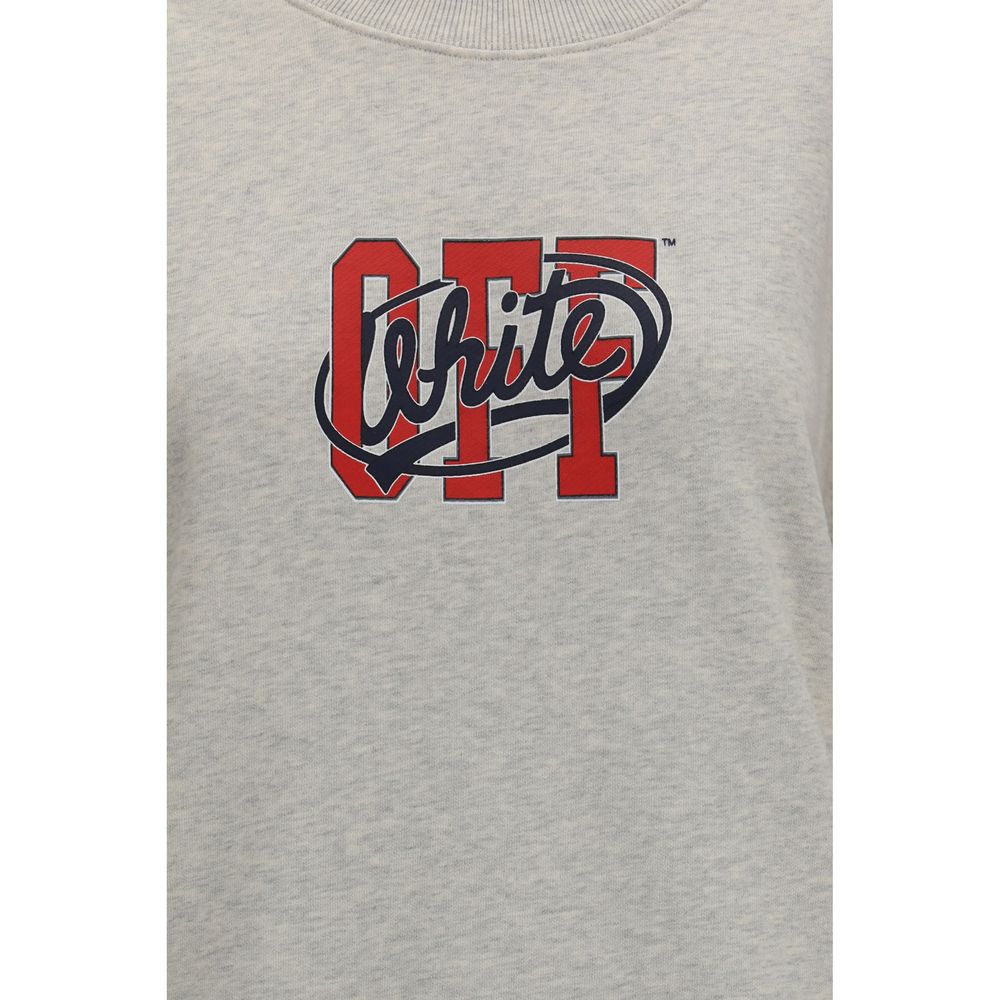 Off-White Gray Cotton Sweatshirt