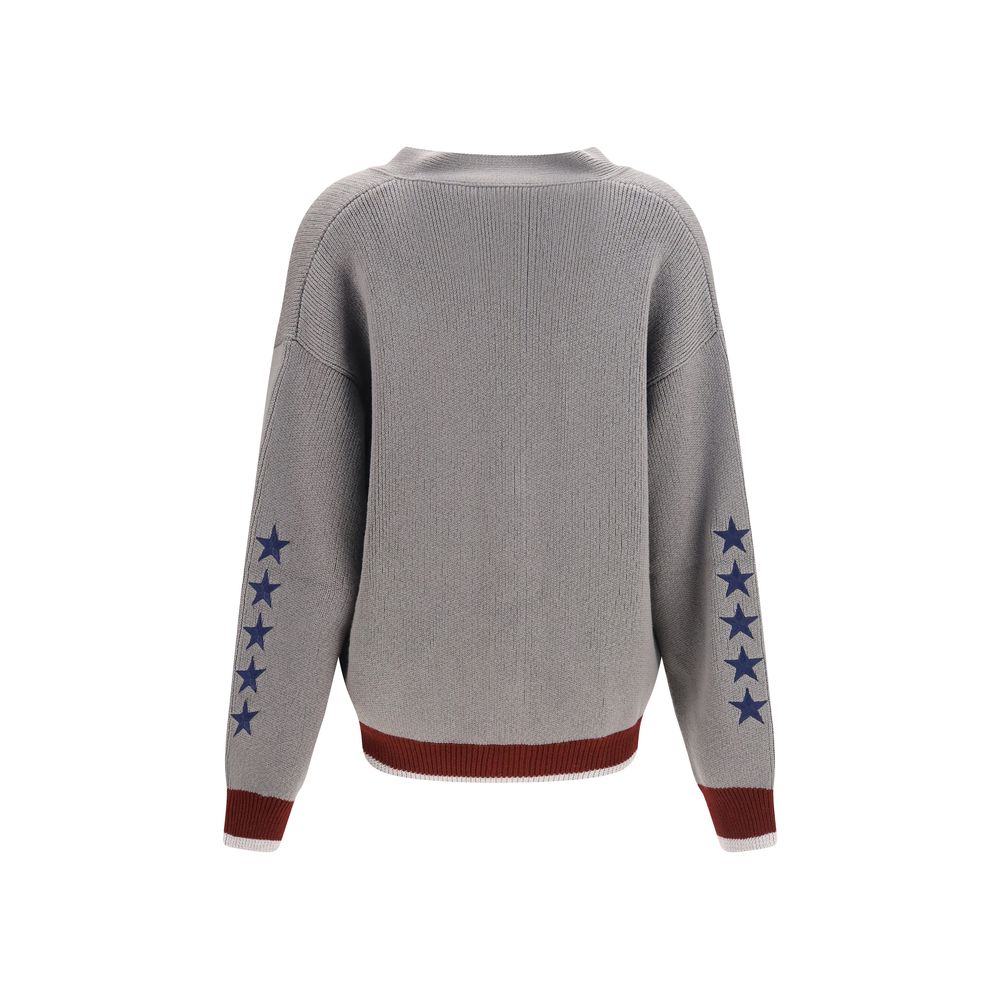 Off-White Gray Wool Oves Aries Cardigan