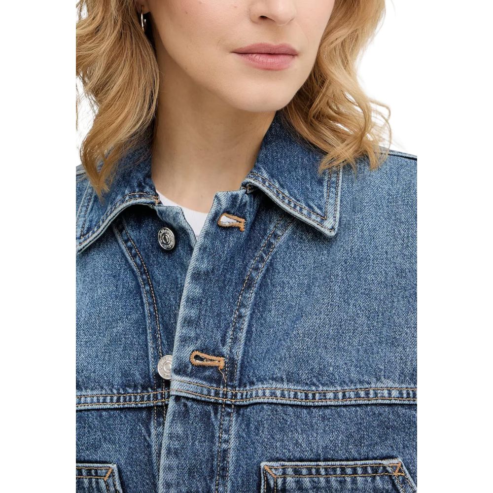 Calvin Klein Jeans Blue Cotton Denim Jacket