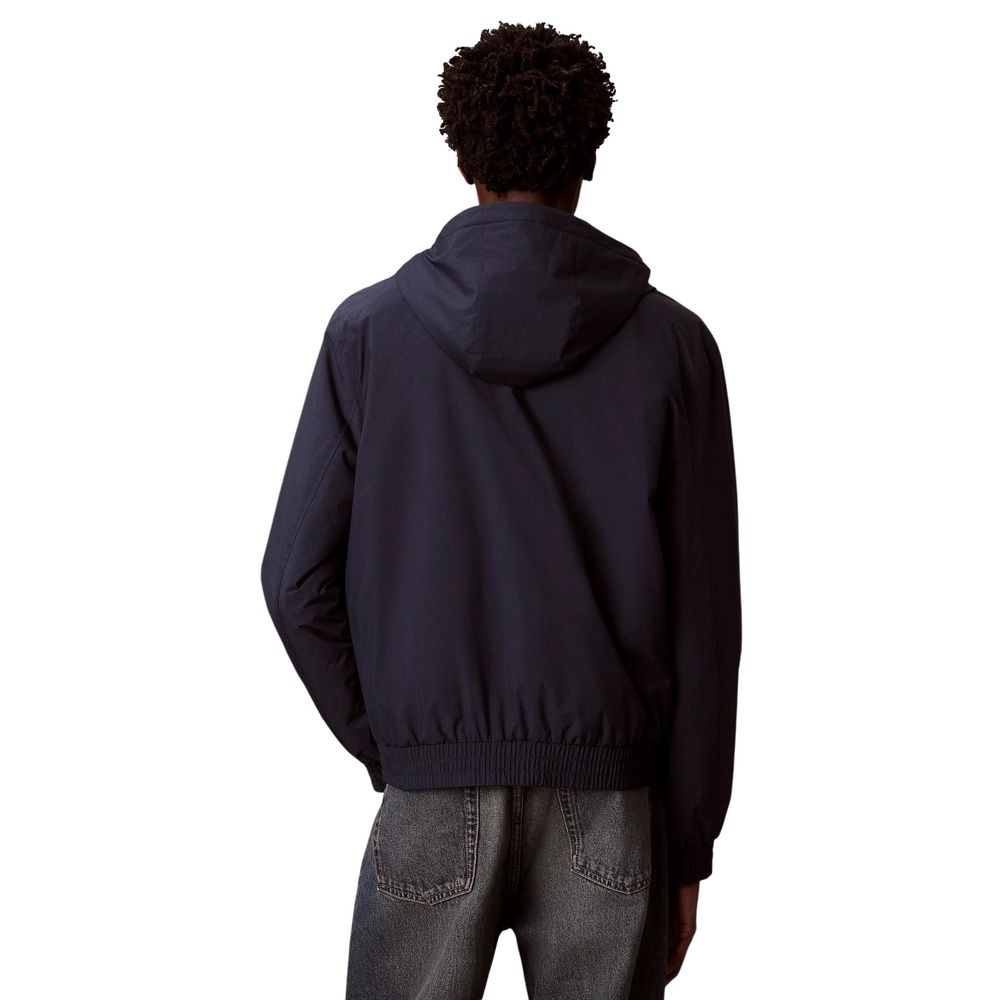 Calvin Klein Jeans Blue Recycled Polyester Full-Length Jacket
