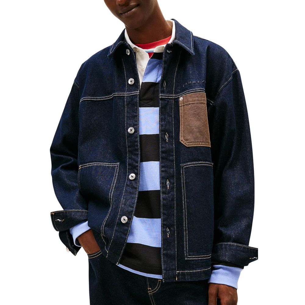 Tommy Hilfiger Jeans Blue Recycled Cotton Denim Jacket