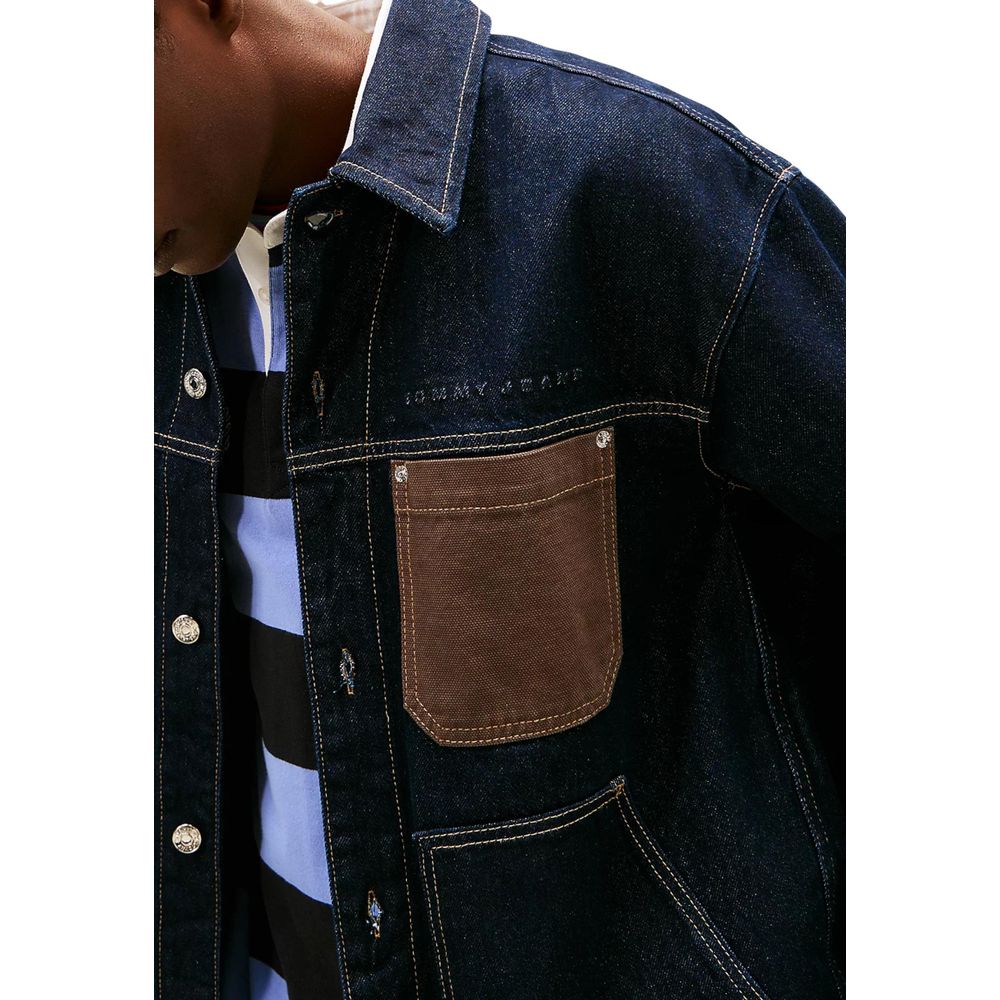 Tommy Hilfiger Jeans Blue Recycled Cotton Denim Jacket