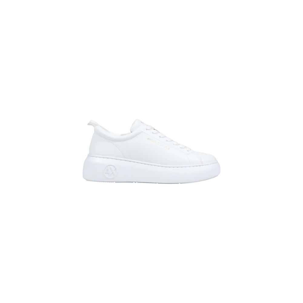 Armani Exchange White Leather Chunky Sneakers