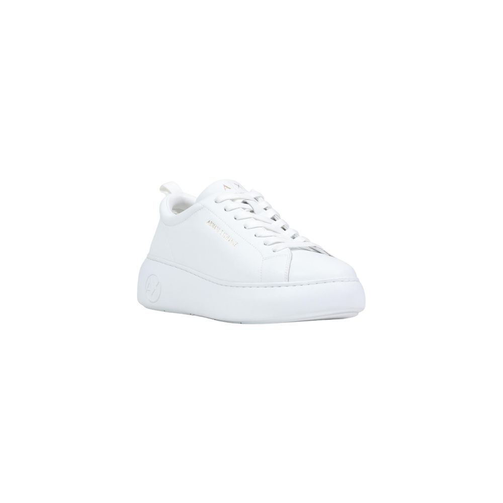 Armani Exchange White Leather Chunky Sneakers