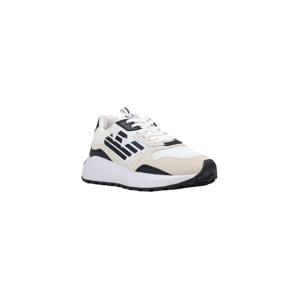 EA7 Emporio Armani Black And White Polyethylene Athletic Sneakers