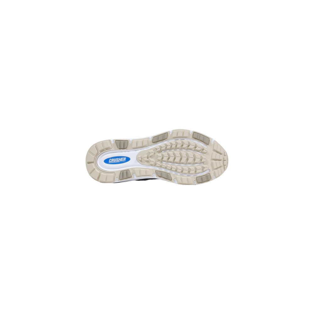 EA7 Emporio Armani White Polyester Athletic Sneakers