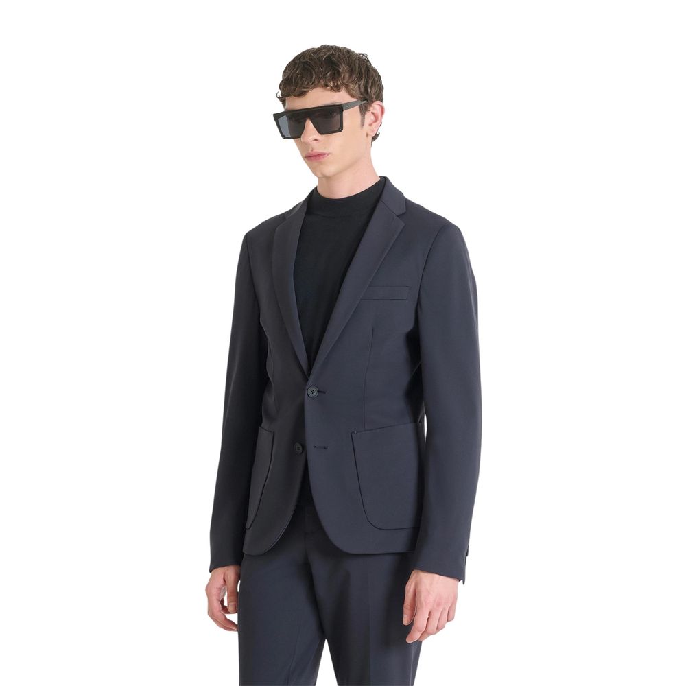 Antony Morato Blue Polyamide Blazer