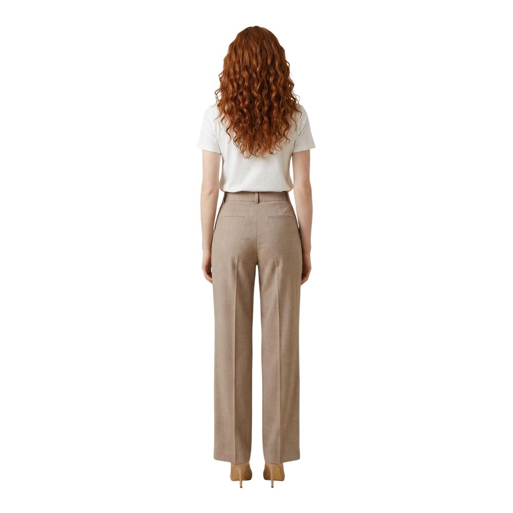 Liu Jo Beige Viscose Dress Pants