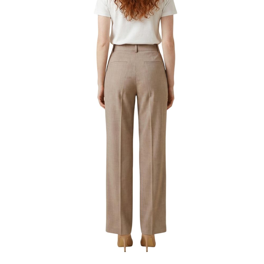 Liu Jo Beige Viscose Dress Pants