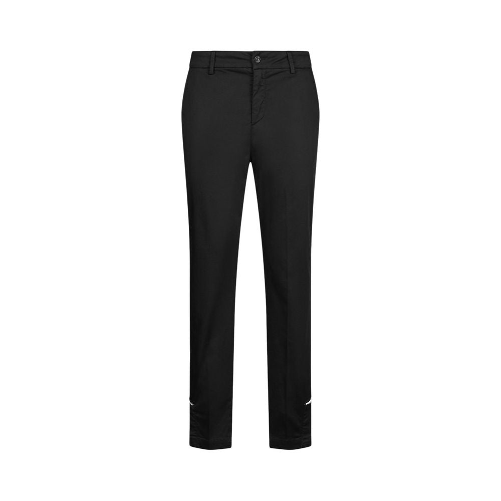 Liu Jo Black Cotton Chino Pants