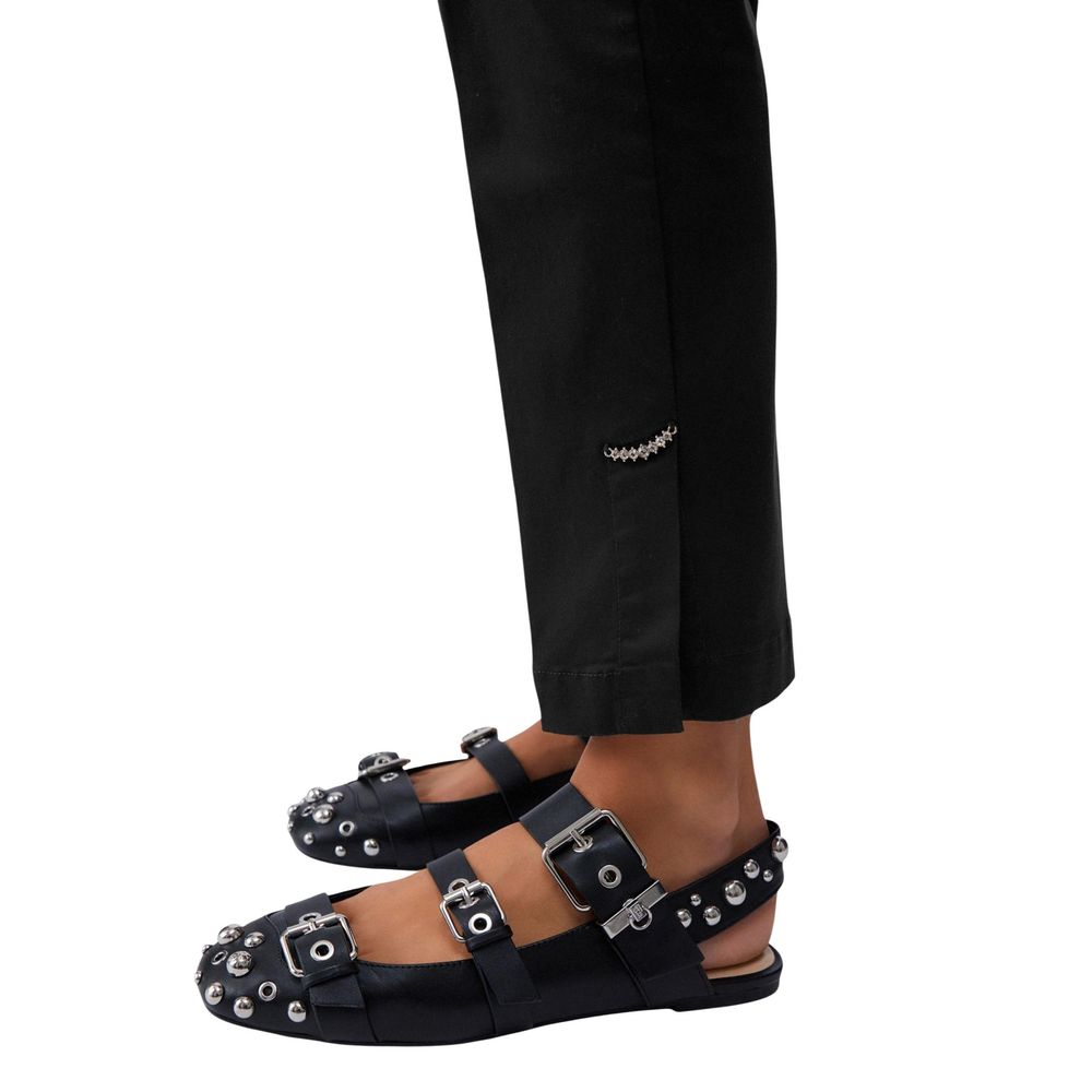 Liu Jo Black Cotton Chino Pants