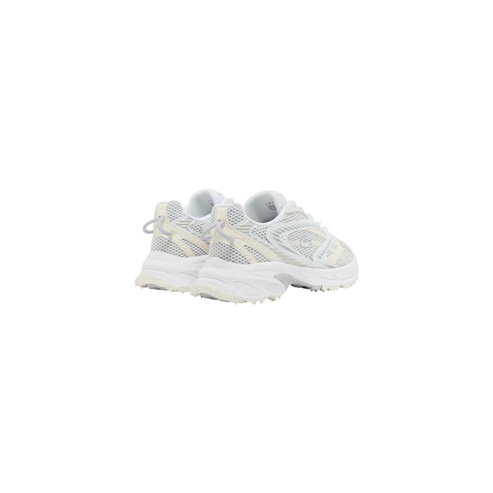 Lacoste White Recycled Polyester Athletic Sneakers