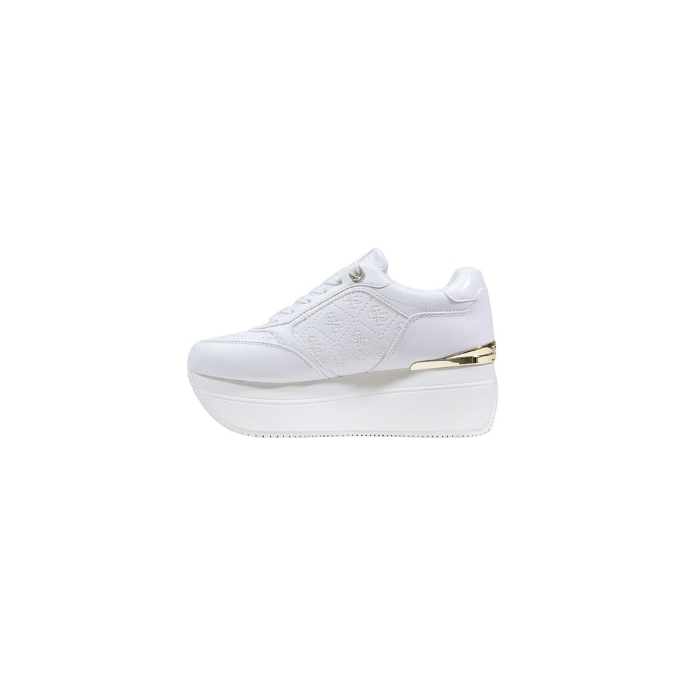 Guess White Polyethylene Platform Sneakers