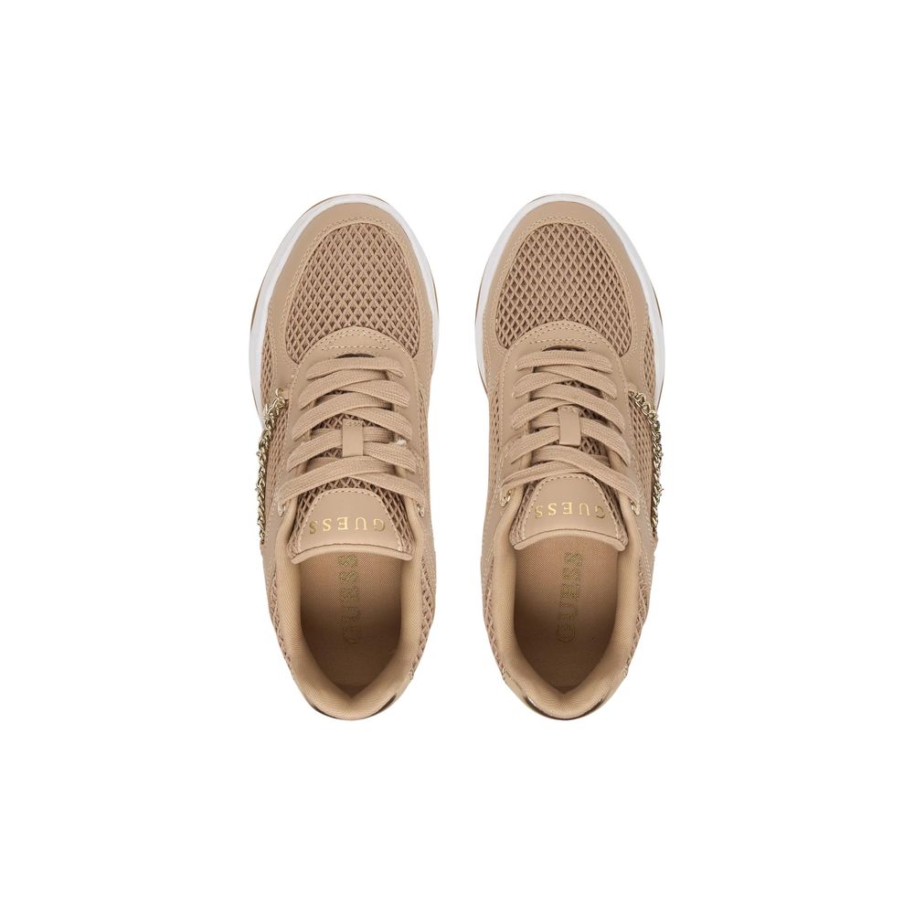 Guess Beige Polyethylene Chunky Sneakers