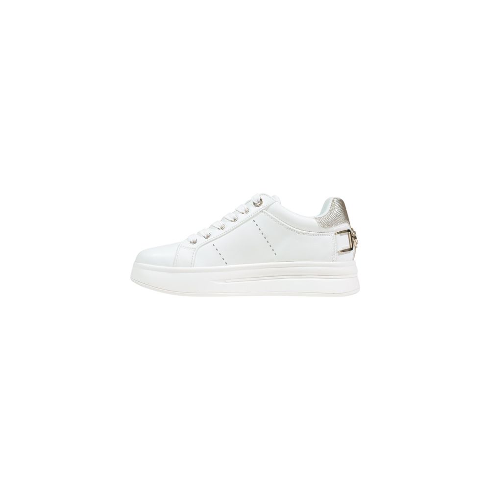 Guess White Polyethylene Platform Sneakers