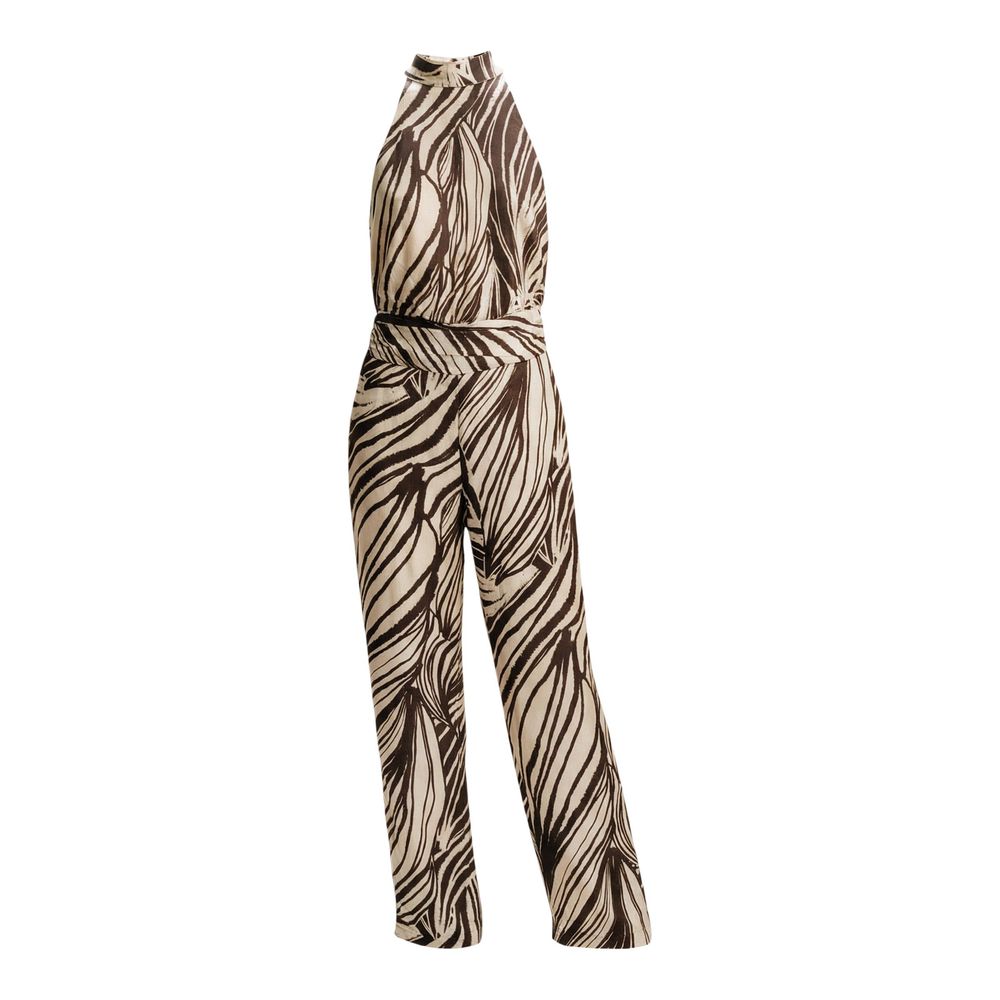 Guess Brown Polyester Jumpsuit