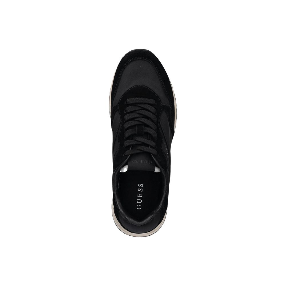 Guess Black Polyester Athletic Sneakers