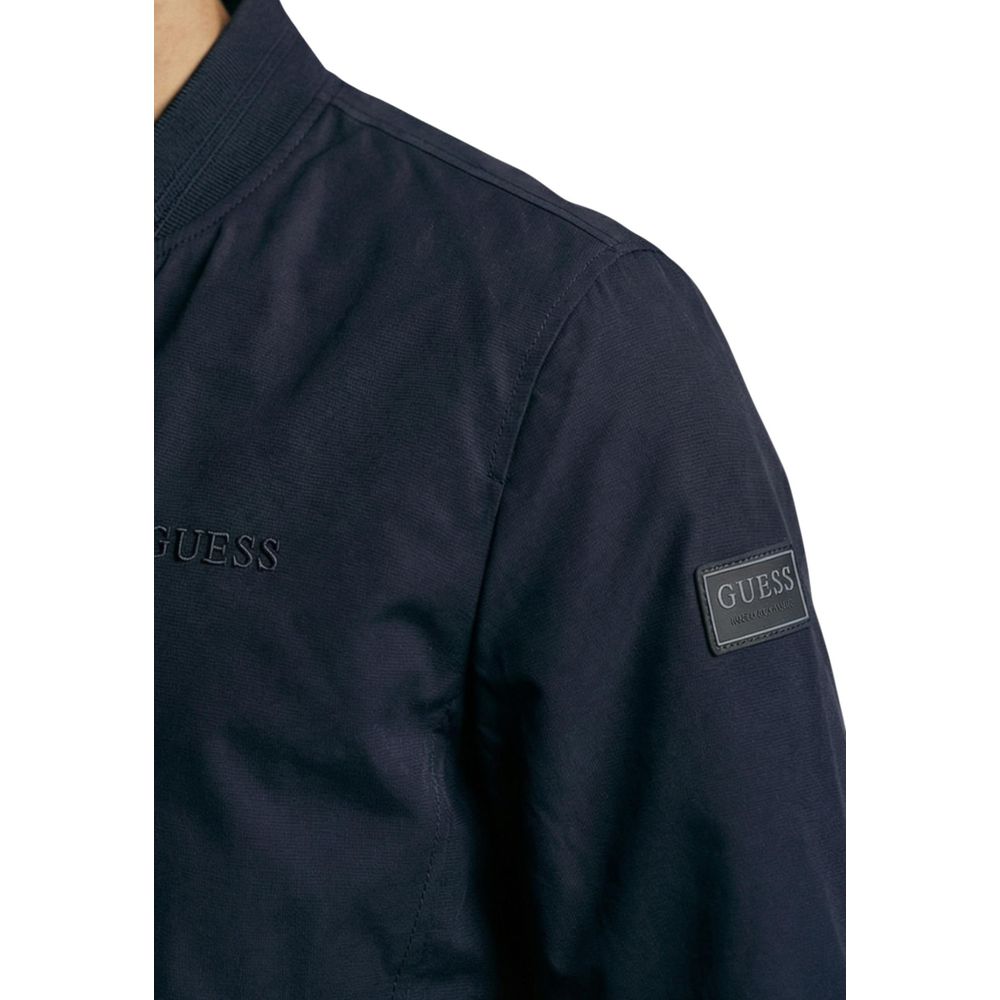 Guess Blue Polyester Bomber