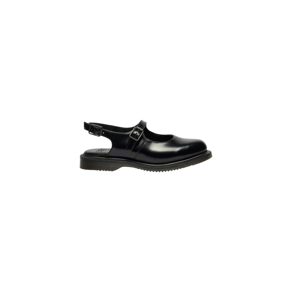 Dr. Martens Black Leather Flat Sandals