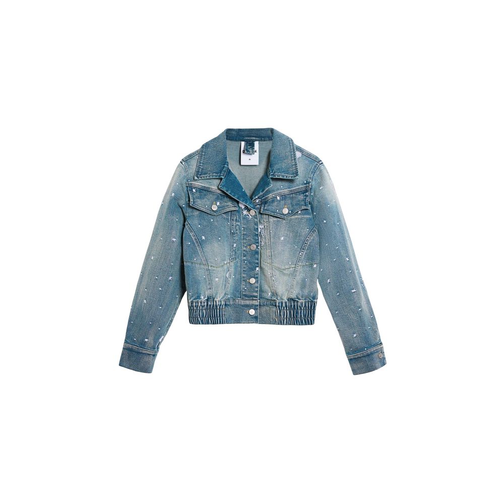 Desigual Blue Elastane Denim Jacket