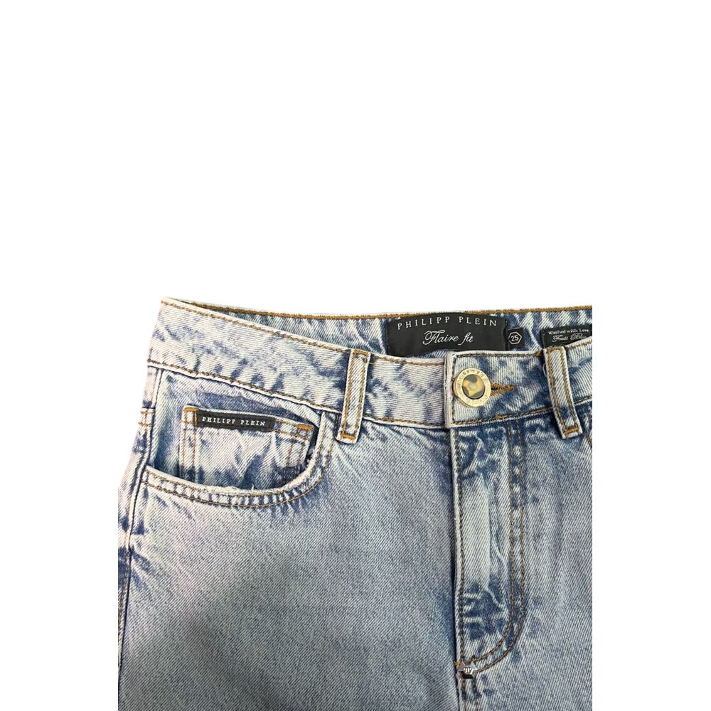 Philipp Plein Blue Cotton Women's Jeans
