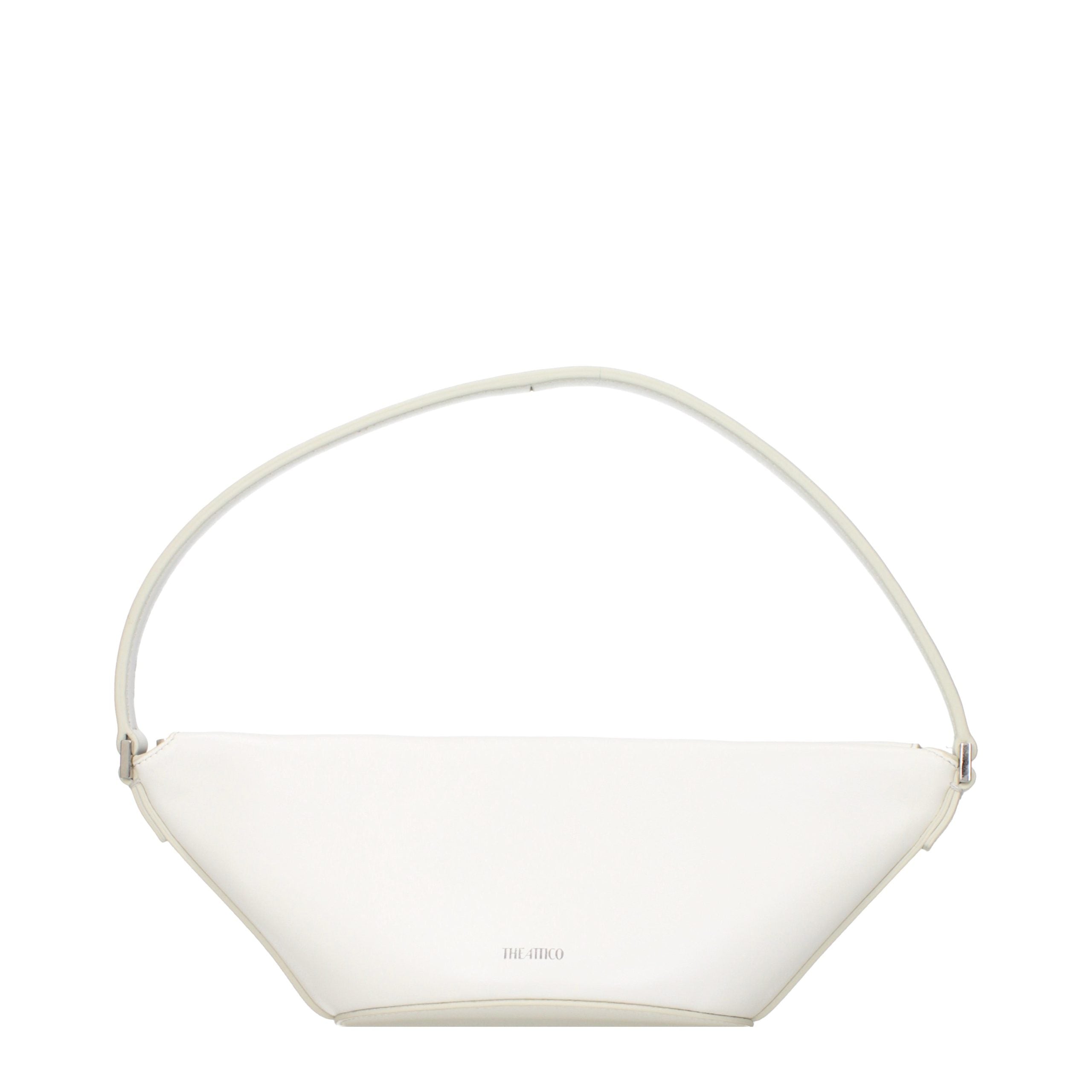 The Attico White Leather Handbag