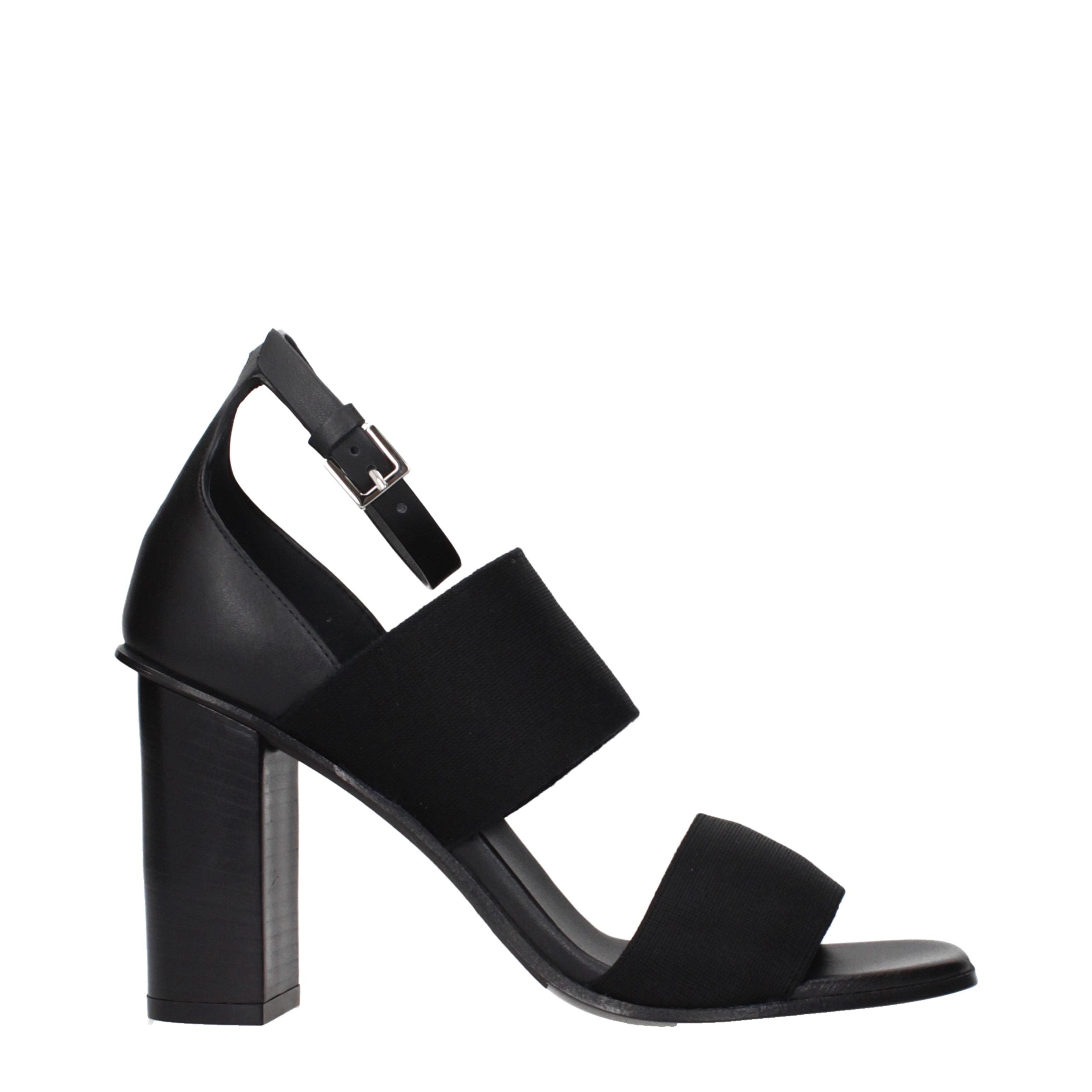 Max Mara Black Fabric Platform Sandals