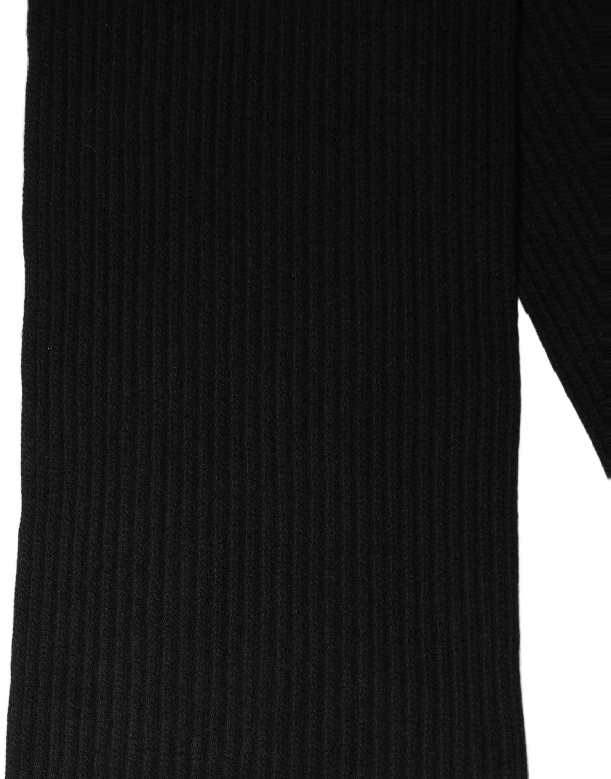 Dolce & Gabbana Men Black Wool Knitted Neck Shawl Scarf