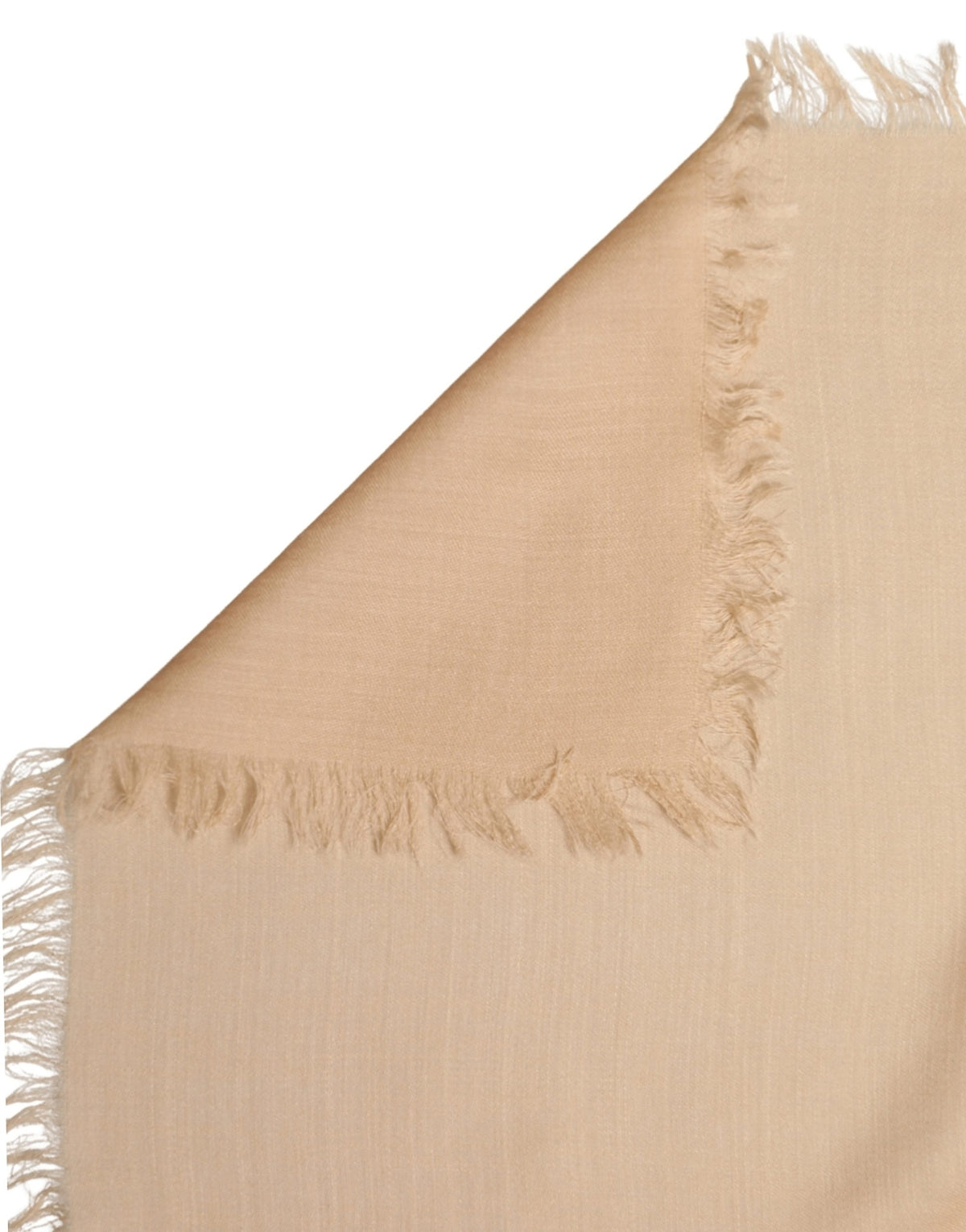 Dolce & Gabbana Beige Silk Wool Fringed Men Lace Stole Scarf