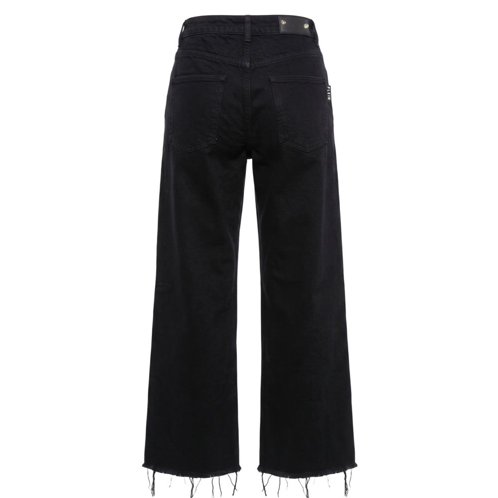 Philipp Plein Black Cotton Women Pant