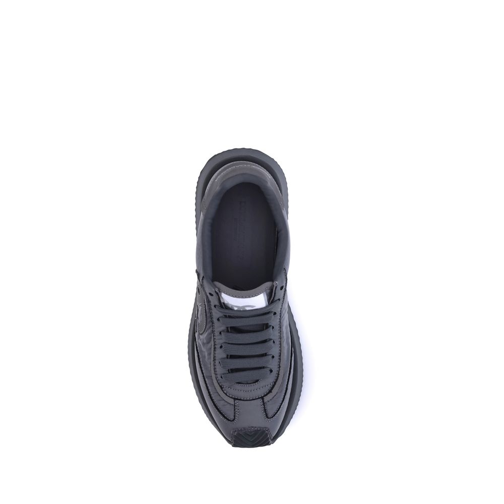 Dolce & Gabbana Black Fabric Athletic Sneakers