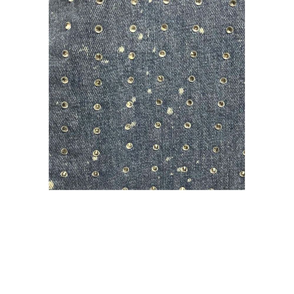Philipp Plein Blue Cotton Women Jeans