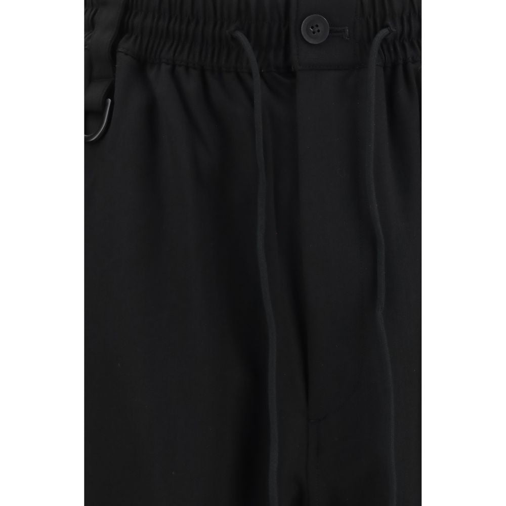 Y-3 Black Wool Oves Aries Casual Pants