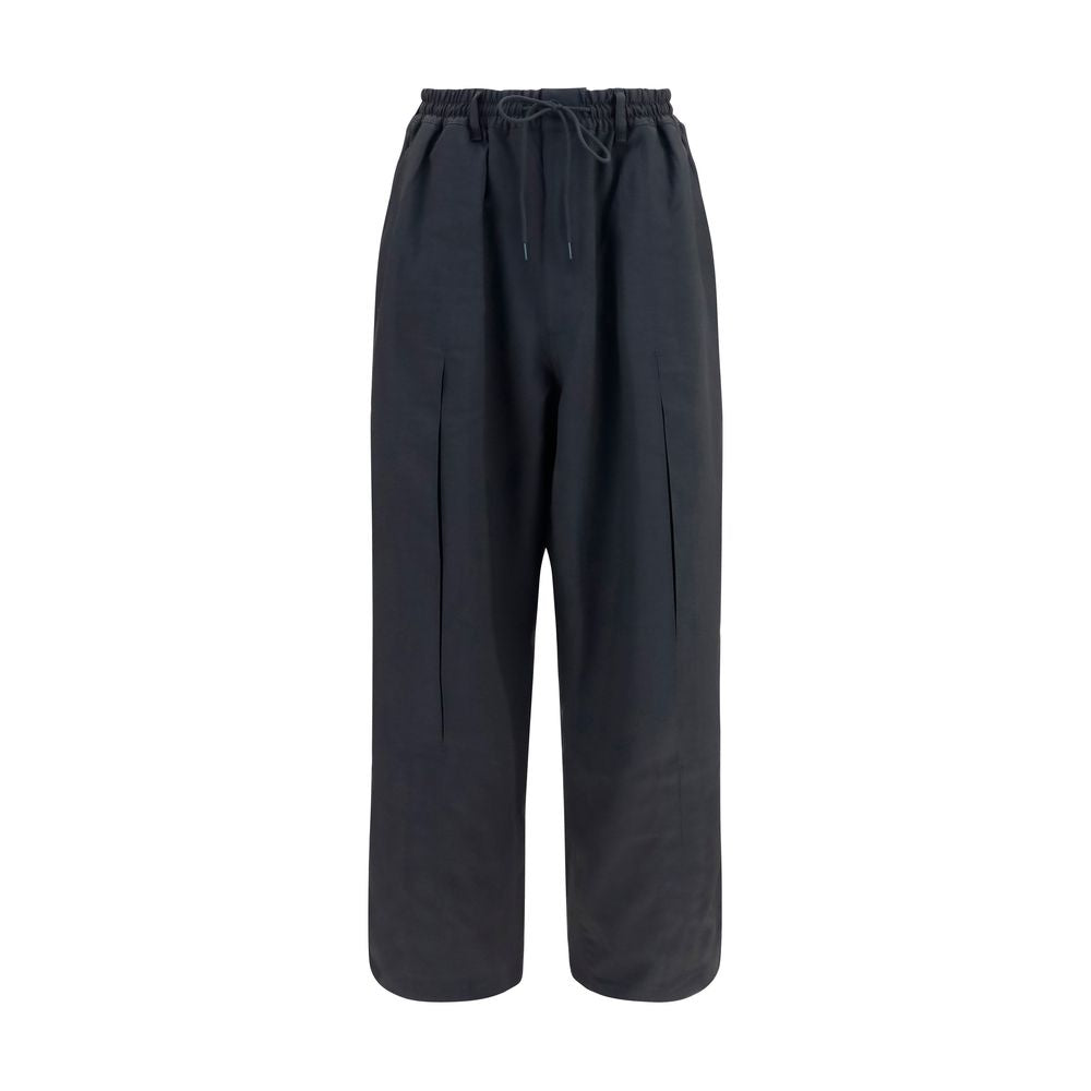 Y-3 Black Polyester Joggers (Workout Pants)