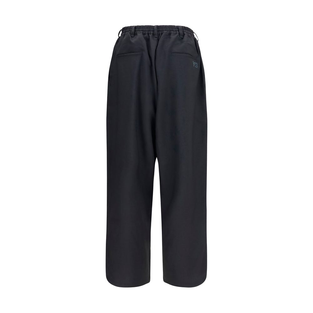 Y-3 Black Polyester Joggers (Workout Pants)