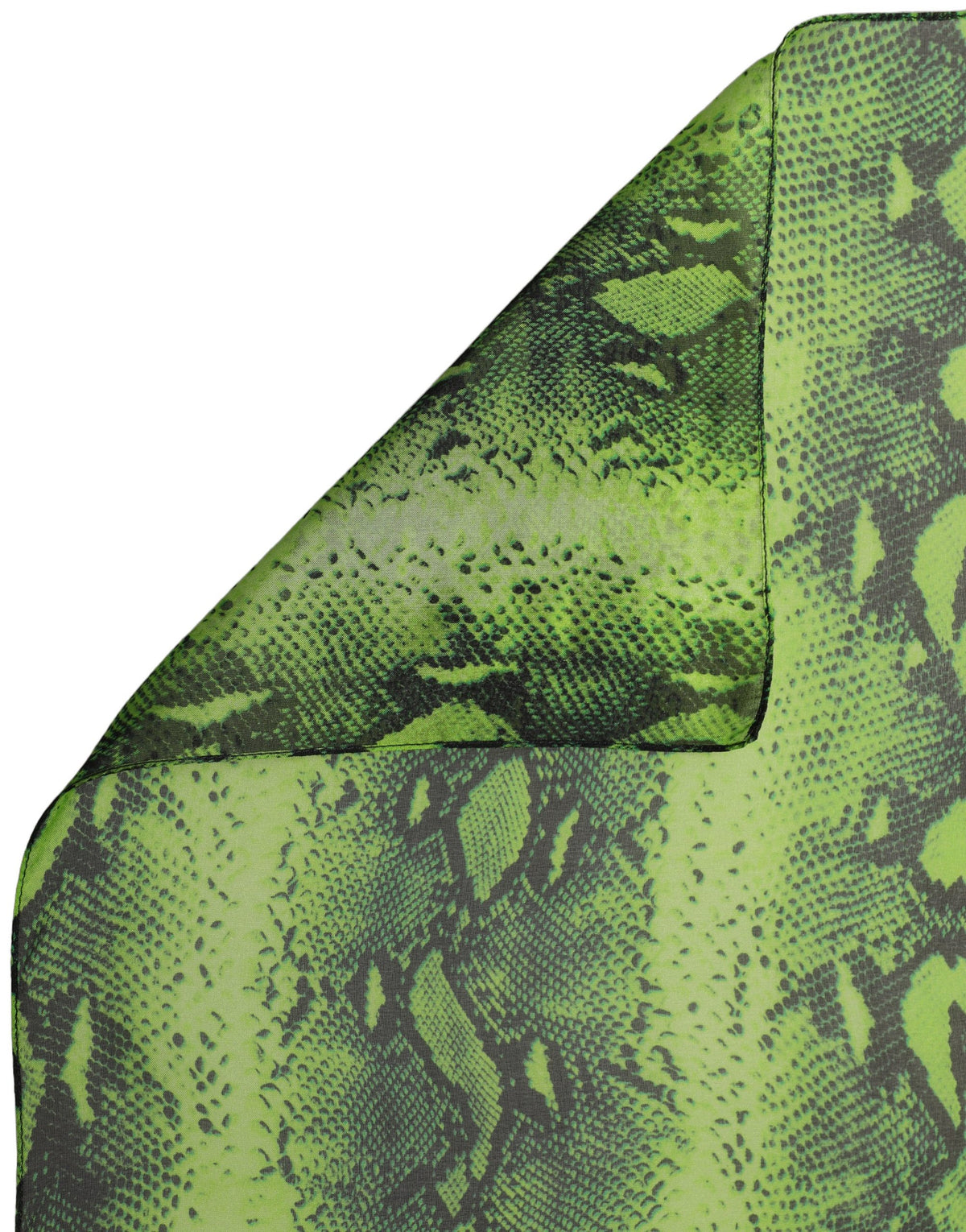 Dolce & Gabbana Green Black Printed Silk Sheer Stole Scarf