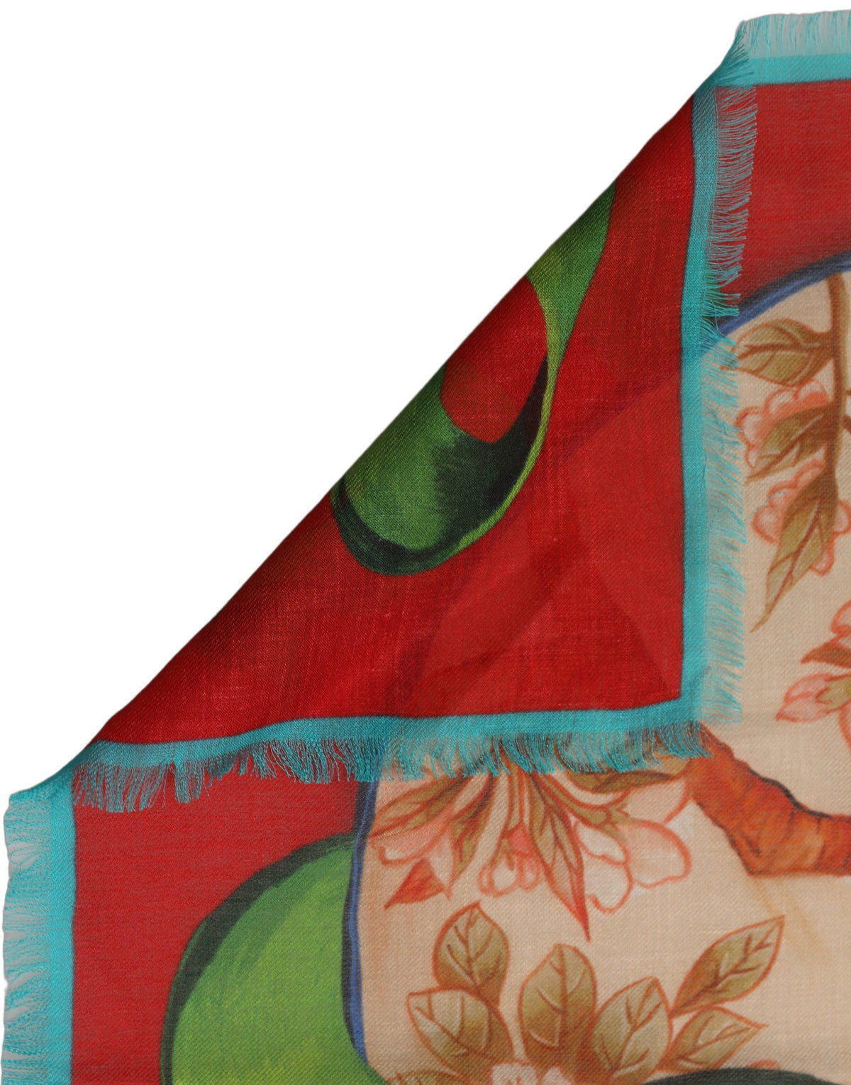 Dolce & Gabbana Multicolor Marco Polo Motifs Shawl Scarf