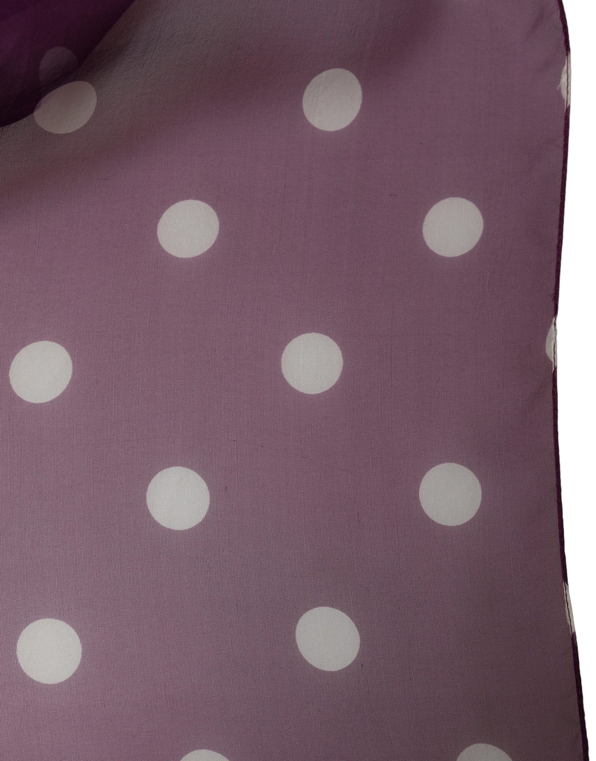 Dolce & Gabbana Purple White Polka Dot Square Foulard Scarf