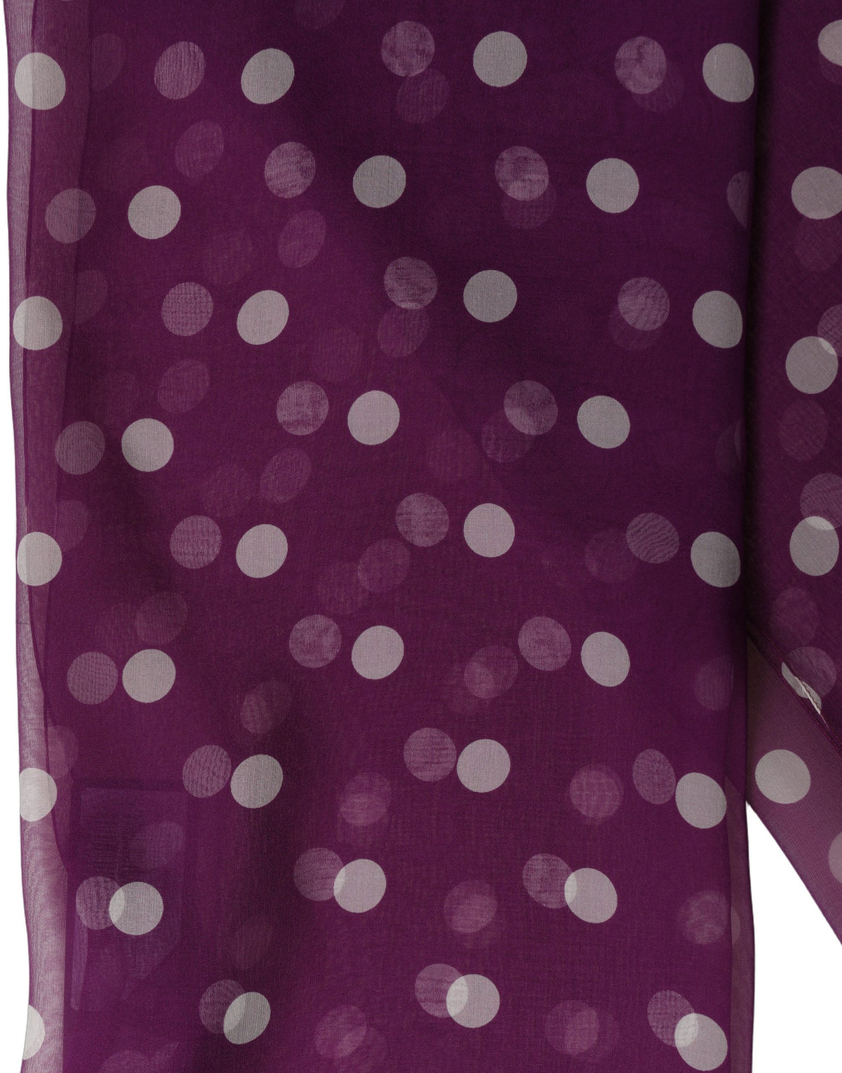 Dolce & Gabbana Purple White Polka Dot Square Foulard Scarf