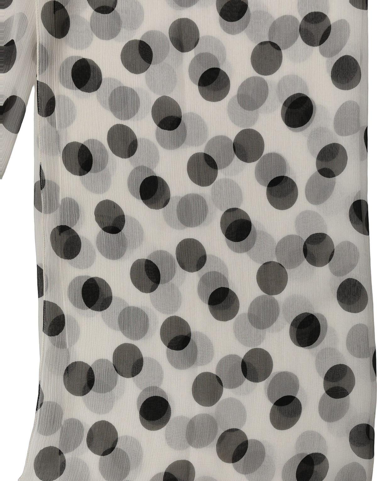 Dolce & Gabbana White Black Polka Dot Shawl Stole Scarf