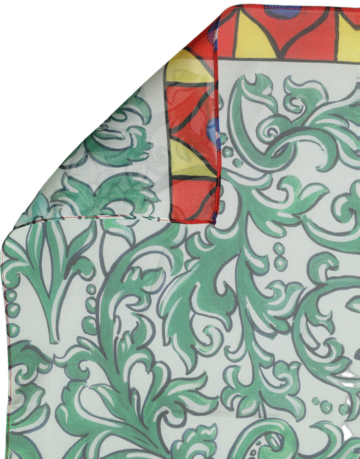 Dolce & Gabbana Multicolor Silk Printed Square Foulard Scarf