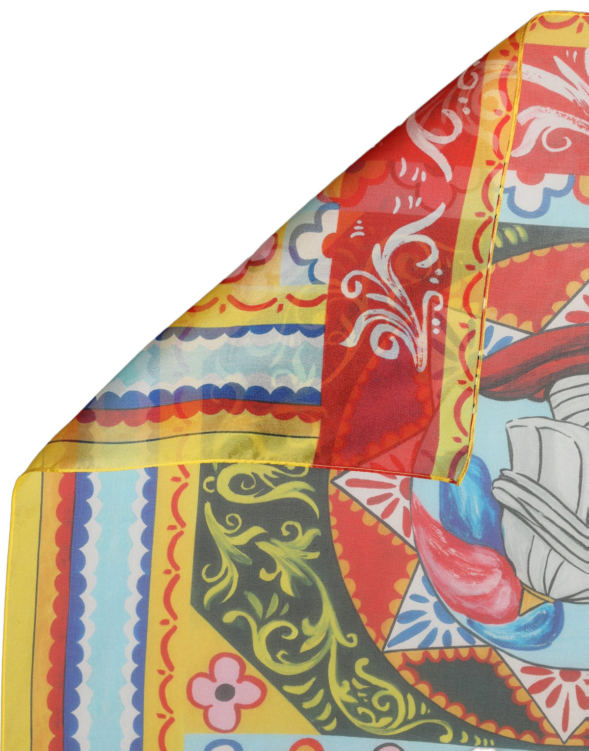 Dolce & Gabbana Multicolor Silk Printed Square Foulard Scarf