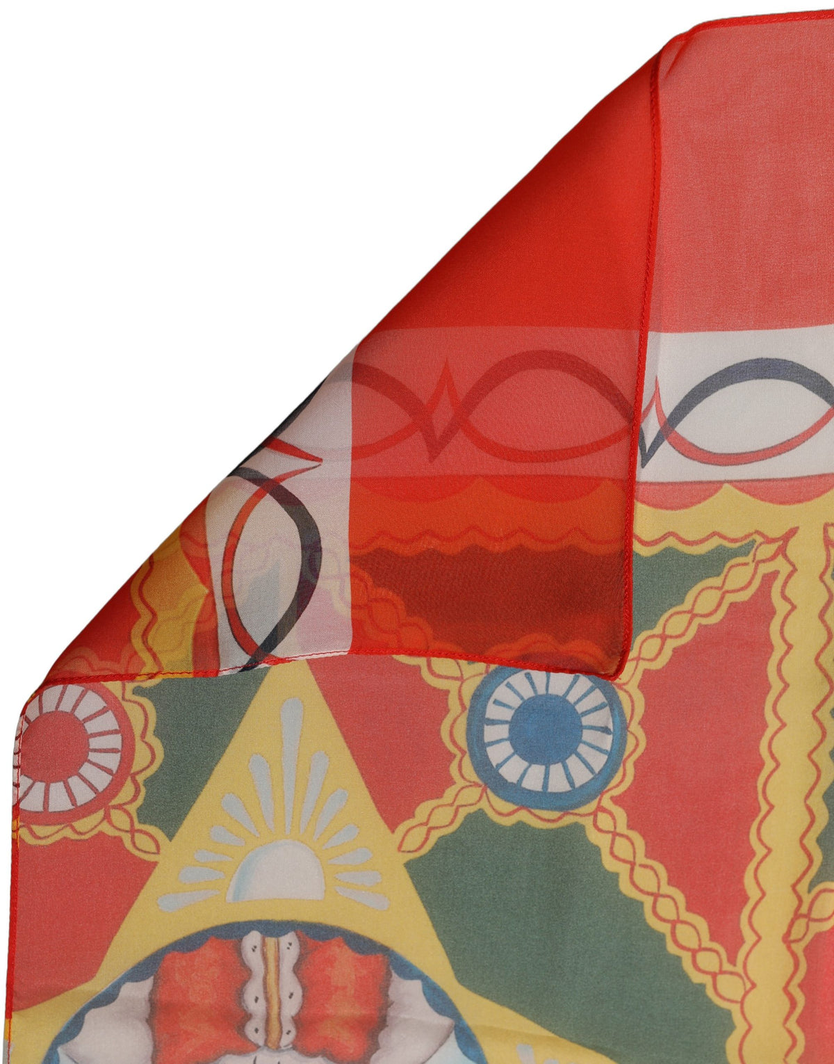 Dolce & Gabbana Multicolor Silk Printed Square Foulard Scarf